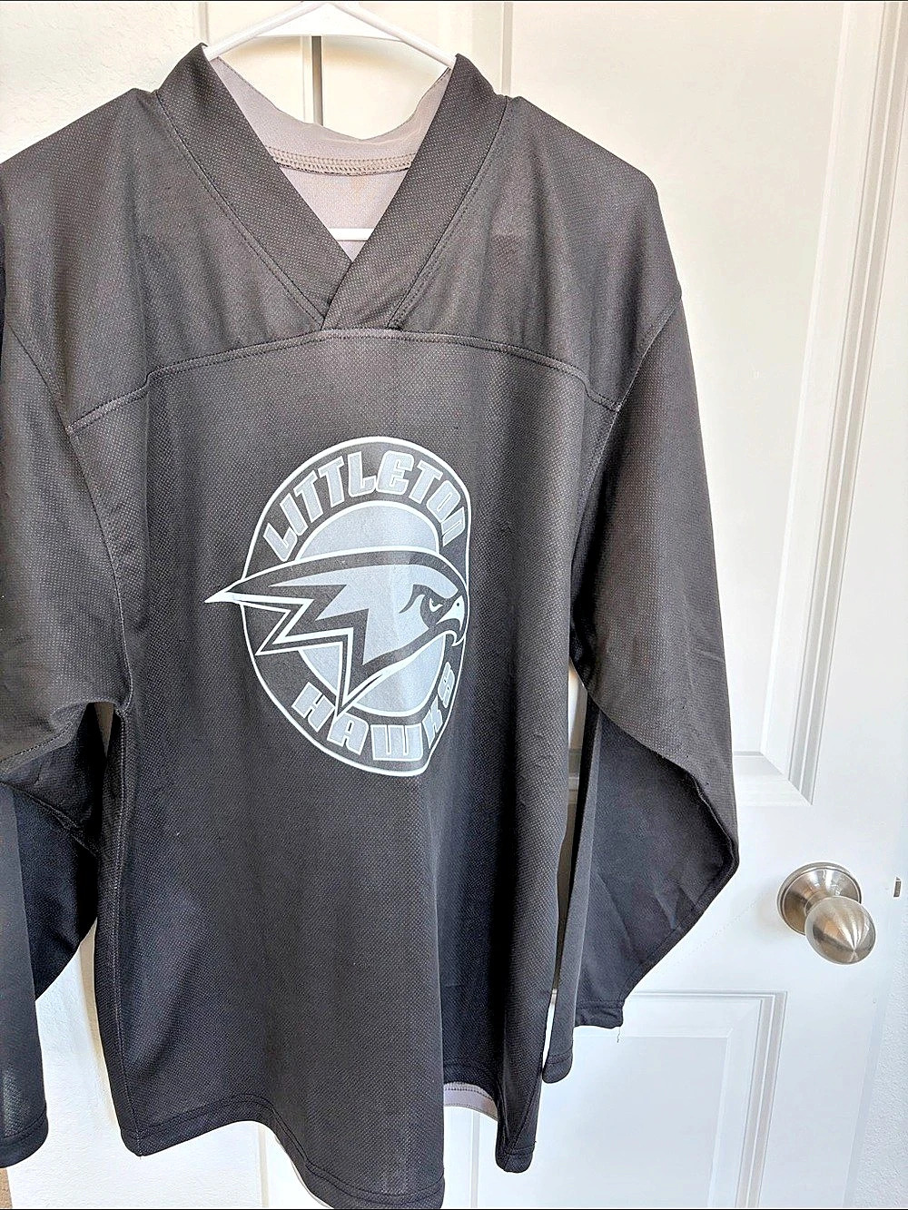 Reebok Black & White Hockey Jersey